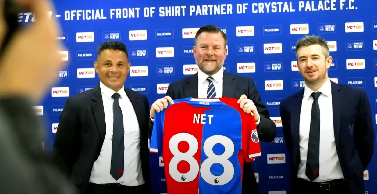 Hợp đồng tài trợ kéo dài 2 năm của NET88 và Crystal Palace